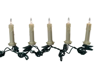 Thumbnail 1: Kurt Adler Kurt Adler 10-Light Clip-On Candle Light Set. 