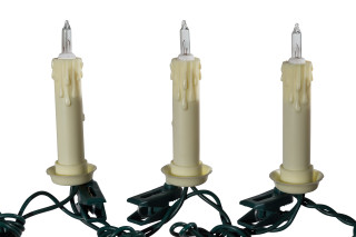Thumbnail 8: Kurt Adler Kurt Adler 10-Light Clip-On Candle Light Set. 