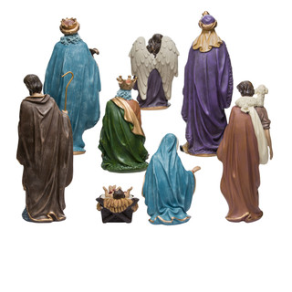 Thumbnail 10: Kurt Adler 8 Piece 9-Inch Resin Nativity Set 