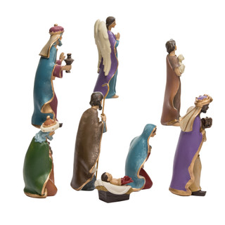 Thumbnail 8: Kurt Adler 8 Piece 6.25-Inch Resin Nativity Set 