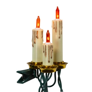 Thumbnail 2: Kurt Adler Kurt Adler UL 15-Light Triple Candle Extended Light Set 