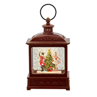 Thumbnail 2: Kurt Adler 8-Inch Battery-Operated Lit Nutcracker Swirl Water Lantern 