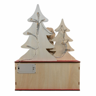 Thumbnail 10: Kurt Adler Kurt Adler 15.75-Inch Pre-Lit Wooden Advent Calender 