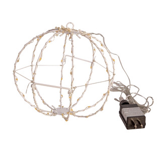Thumbnail 10: Kurt Adler Kurt Adler 8 in. Warm White LED Foldable Metal Sphere 