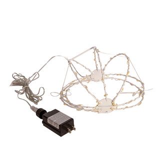 Thumbnail 12: Kurt Adler Kurt Adler 8 in. Warm White LED Foldable Metal Sphere 