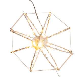 Thumbnail 6: Kurt Adler Kurt Adler 8 in. Warm White LED Foldable Metal Sphere 