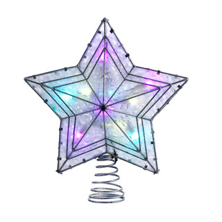 Thumbnail 2: Kurt Adler Kurt Adler UL 10-Light LED Color-Changing Star Treetop. 