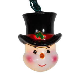 Thumbnail 4: Kurt Adler Kurt Adler UL 10-Light Snowman Head Light Set 