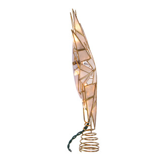 Thumbnail 4: Kurt Adler Kurt Adler 9.65-Inch UL 10-Light 8-Point Capiz Star Lighted. 