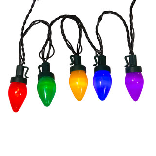 Thumbnail 4: Kurt Adler Kurt Adler 100-Light C7 Multicolored String Light Set 