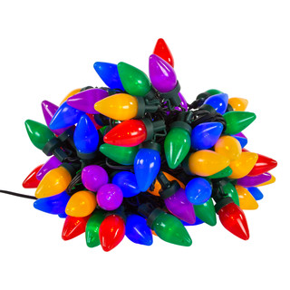 Thumbnail 6: Kurt Adler Kurt Adler 100-Light C7 Multicolored String Light Set 