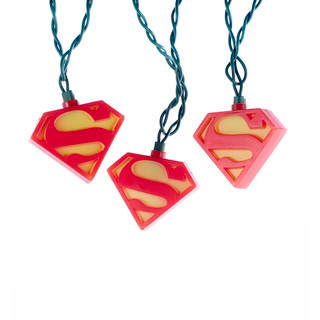 Thumbnail 4: Kurt Adler Kurt Adler 10-Light Superman Light Set. 