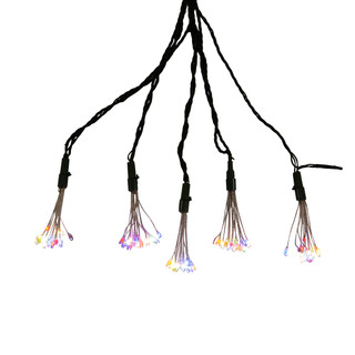 Thumbnail 4: Kurt Adler 75-Light Cluster Lights and Multi-Color Twinkle LED Lights 