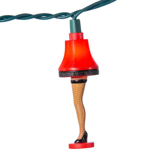 Thumbnail 14: Kurt Adler A Christmas Story UL 10-Light Colorful Leg Lamp Light Set 