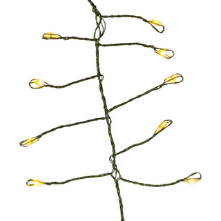 Thumbnail 2: Kurt Adler 240-Light Twinkle Cool White LED Cluster Garland 