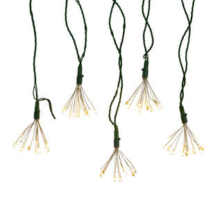 Thumbnail 2: Kurt Adler 75-Light Cluster Lights and Warm White Twinkle LED Lights 