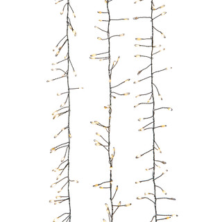 Thumbnail 2: Kurt Adler 9.8-Ft 300-Light Warm White LED Fairy Light Cluster Garland 