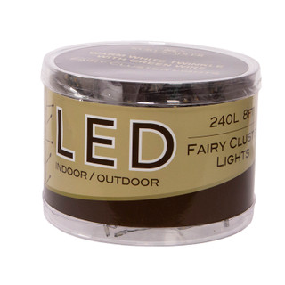 Thumbnail 6: Kurt Adler 7.8-Ft 240-Light Twinkle Warm White LED Fairy Light Garland 