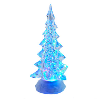 Thumbnail 2: Kurt Adler 10.25-Inch Battery-Operated LED Clear Tree Tablepiece 