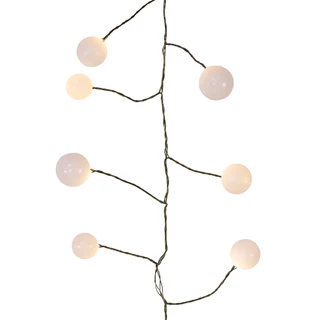 Thumbnail 2: Kurt Adler 100-Light 8-Ft Warm White LED Bead Cluster Garland 