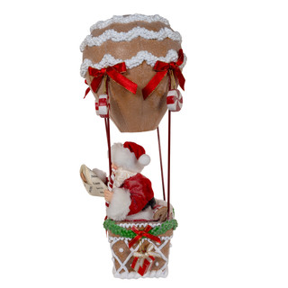 Thumbnail 8: Kurt Adler Kurt Adler 12-Inch Fabriché Gingerbread Balloon Santa 