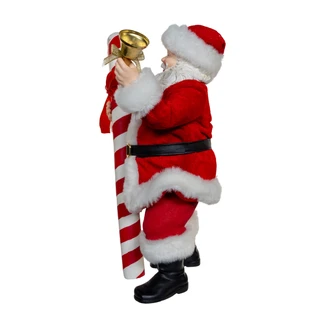Thumbnail 8: Kurt Adler Kurt Adler 10.5-Inch Fabriché Santa WIth Candy Cane 
