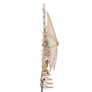 Thumbnail 8: Kurt Adler Kurt Adler 10-Inch 5-Point Capiz Star Treetop with Rays. 
