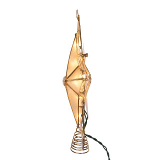 Thumbnail 8: Kurt Adler Kurt Adler 10-Inch 5-Point Large Star with Smoke Capiz. 