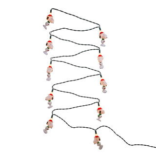 Thumbnail 1: Peanuts Kurt Adler 10-Light 11-Foot Peanuts Snoopy Light Set. 