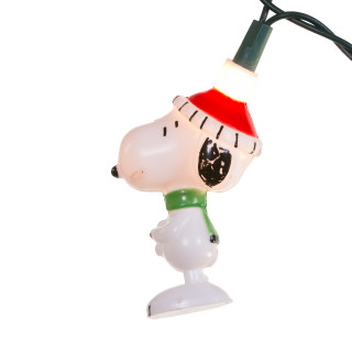 Thumbnail 8: Peanuts Kurt Adler 10-Light 11-Foot Peanuts Snoopy Light Set. 