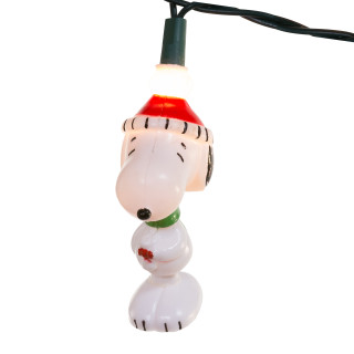Thumbnail 10: Peanuts Kurt Adler 10-Light 11-Foot Peanuts Snoopy Light Set. 