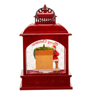 Thumbnail 10: Kurt Adler 9-Inch Battery-Operated LED Coke Santa Lantern 