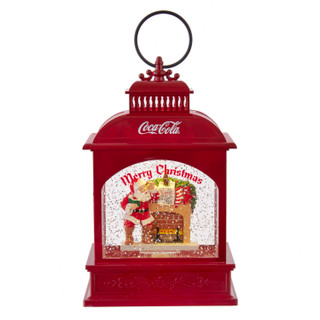 Thumbnail 2: Kurt Adler 9-Inch Battery-Operated LED Coke Santa Lantern 