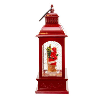Thumbnail 6: Kurt Adler 9-Inch Battery-Operated LED Coke Santa Lantern 