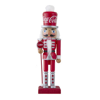 Thumbnail 1: Kurt Adler 10-Inch Wooden Coca-Cola Nutcracker 