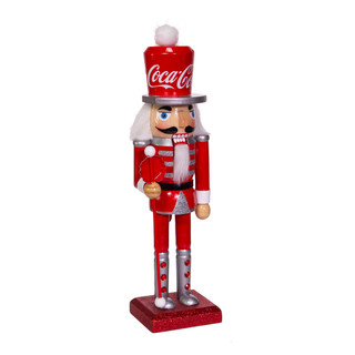 Thumbnail 4: Kurt Adler 10-Inch Wooden Coca-Cola Nutcracker 