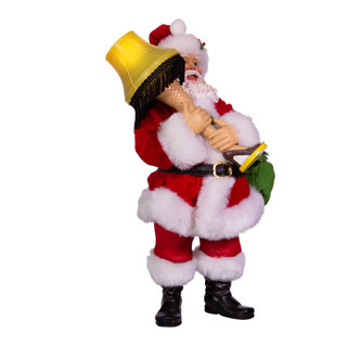 Thumbnail 4: Kurt Adler 10-Inch Leg Lamp Fabriche Santa with Light 