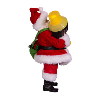 Thumbnail 10: Kurt Adler 10-Inch Leg Lamp Fabriche Santa with Light 