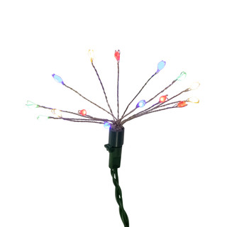 Thumbnail 4: Kurt Adler 75-Light Cluster Burst Multcolor Superbright LED Set 