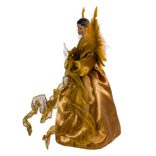 Thumbnail 8: Kurt Adler Kurt Adler 13-Inch UL 10-Light Gold African American Angel. 