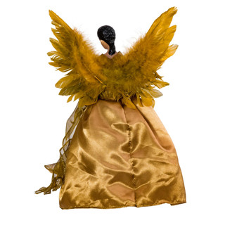 Thumbnail 12: Kurt Adler Kurt Adler 13-Inch UL 10-Light Gold African American Angel. 