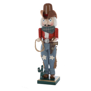 Thumbnail 4: Kurt Adler 15-Inch Wooden Cowboy Nutcracker 