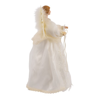 Thumbnail 6: Kurt Adler Kurt Adler Indoor 10-Light 14.5-Inch Ivory Angel Treetop. 