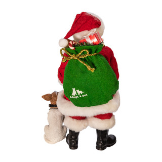 Thumbnail 16: FABRICHE Kurt Adler 2 Pc. Fabriché Adopt-a-Pet Santa & Dog Set 