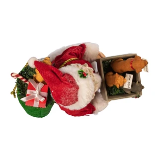 Thumbnail 18: FABRICHE Kurt Adler 2 Pc. Fabriché Adopt-a-Pet Santa & Dog Set 