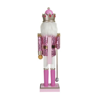 Thumbnail 8: Kurt Adler 15-Inch Pink Nutcracker 