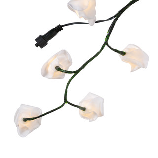 Thumbnail 6: Kurt Adler Kurt Adler 6-Foot Green Garland With Rose Lights 