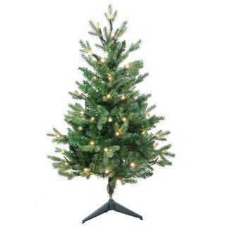 Thumbnail 2: Kurt Adler Kurt Adler 3-Foot Pre-Lit Warm White LED Jackson Pine Tree 