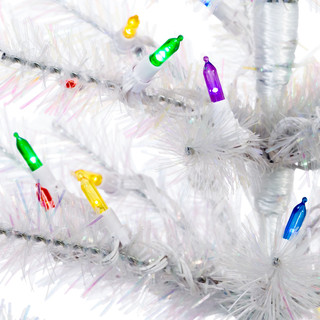 Thumbnail 2: Kurt Adler Kurt Adler 2-Foot Pre-Lit Multicolored LED Glisten Pine Tree 