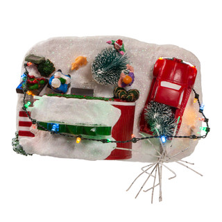 Thumbnail 10: Kurt Adler Kurt Adler 4.7-Inch Lighted Christmas Trees Village Shop 
